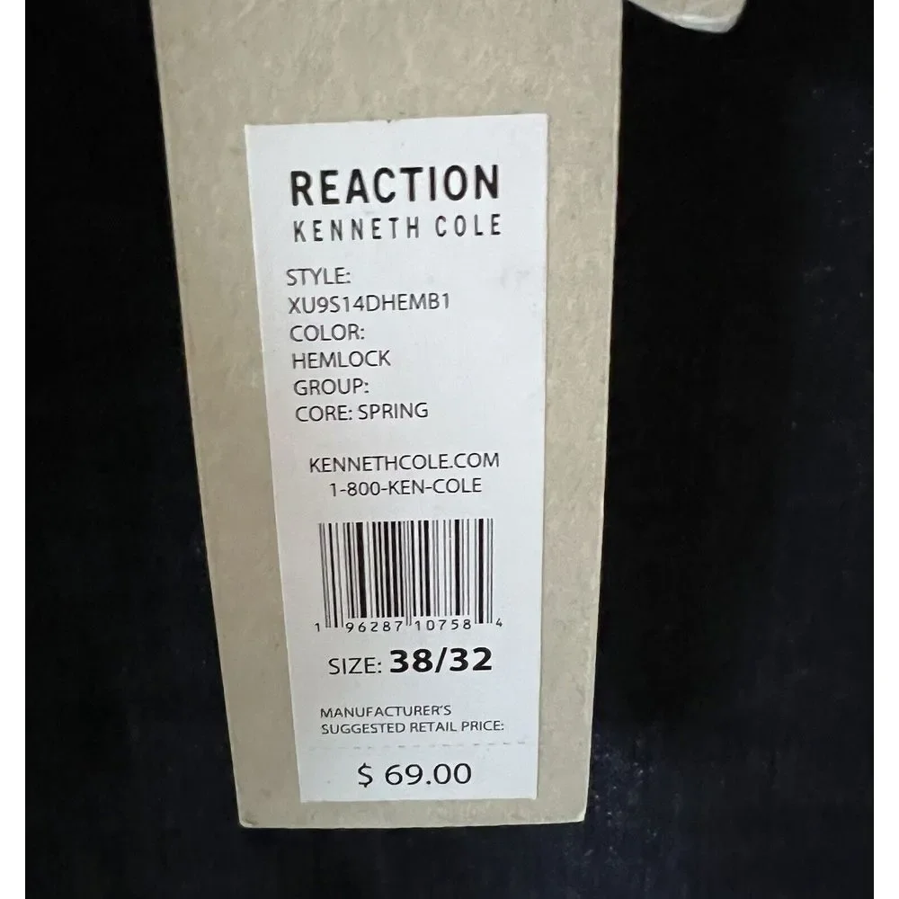 Kenneth Cole Reaction Men's Sustainable Denim Stretch Slim Fit‎ Jeans Size 38x32